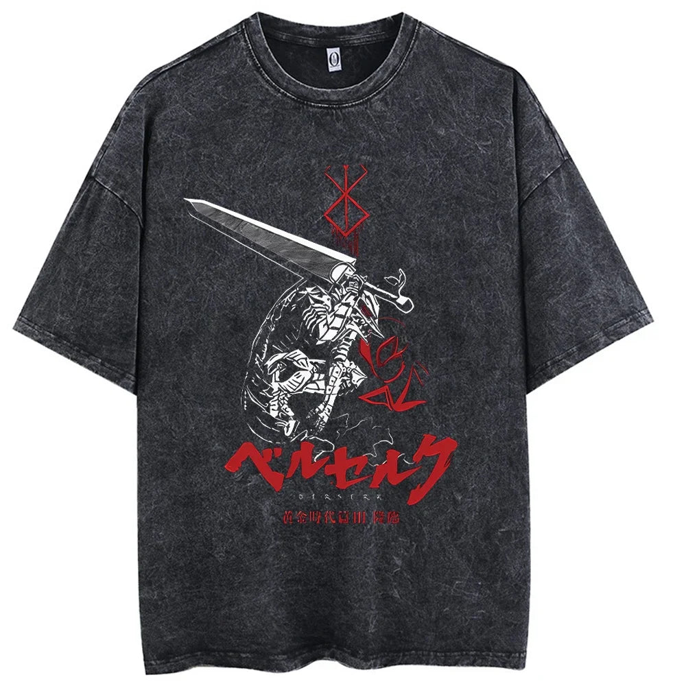 Dark Fantasy Washed Berserk Shirt