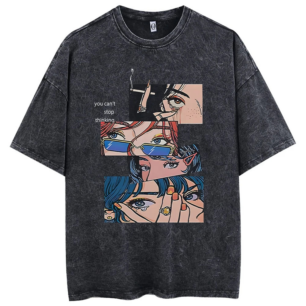 Harajuku Retro Graphic Shirt