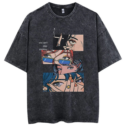 Harajuku Retro Graphic Shirt
