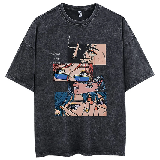 Harajuku Retro Graphic Shirt