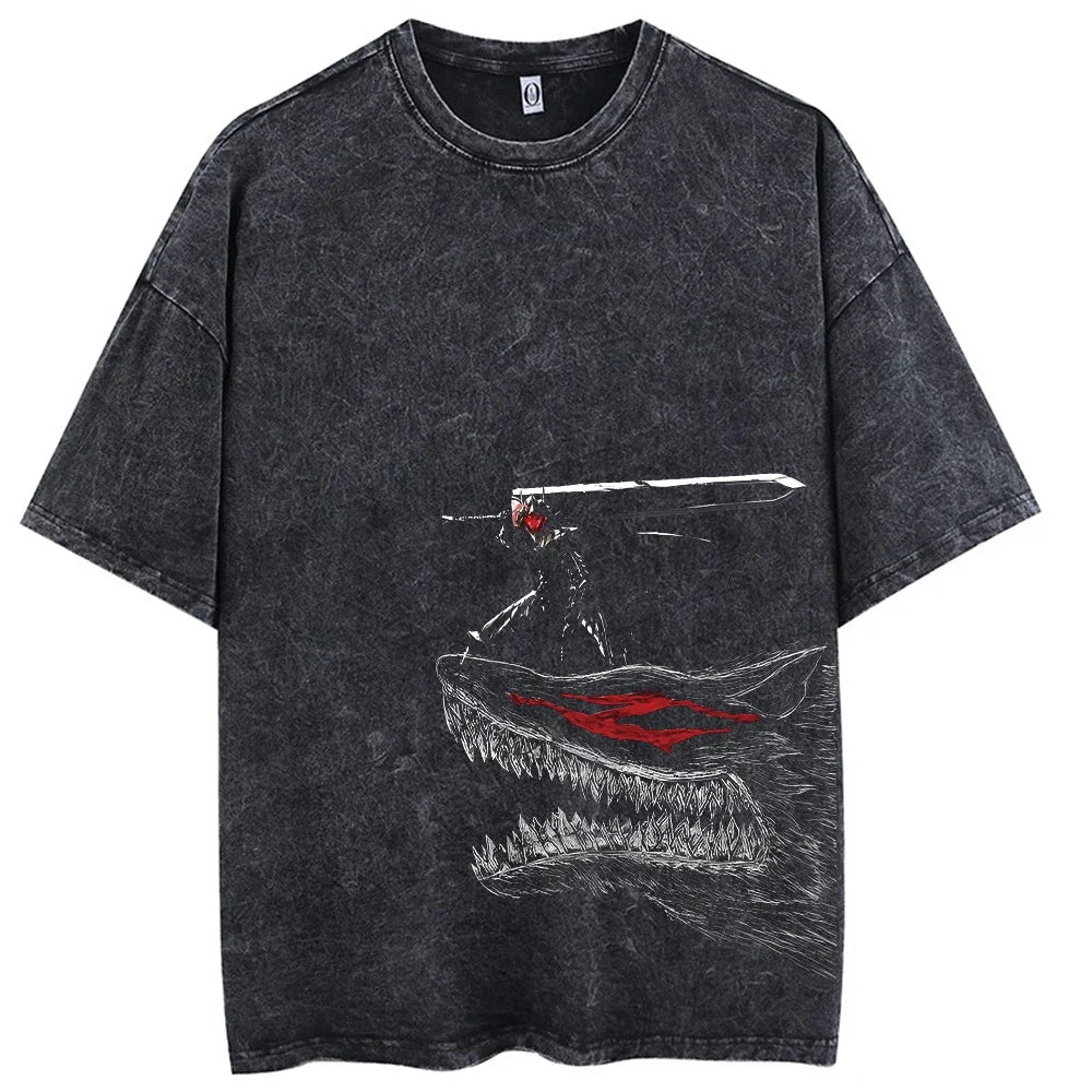Dark Fantasy Washed Berserk Shirt
